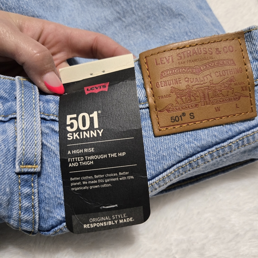 Levi's Jeans Skinny High Rise Brand New 25 x 28 - Picture 4 of 9